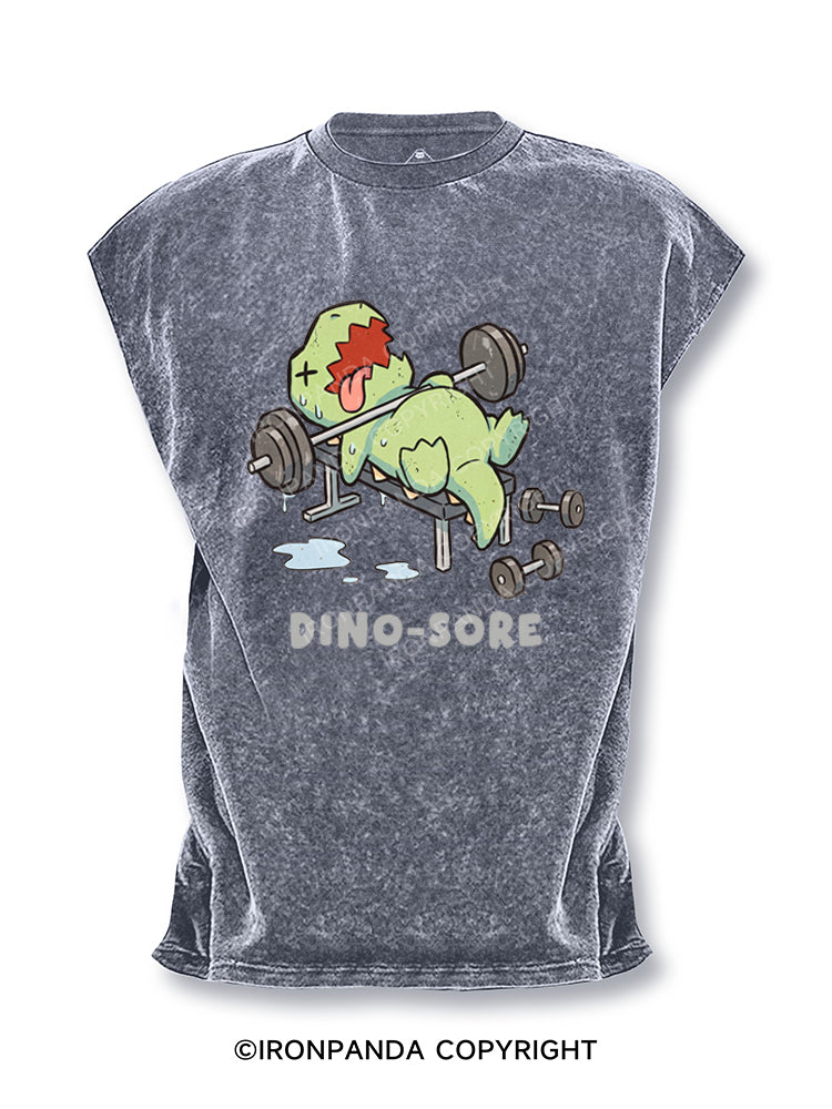 DINO-SORE FUNNY Cut Off Tank