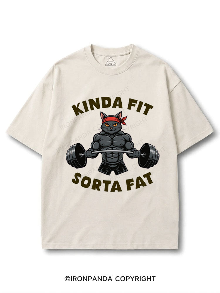 Kinda Fit Sorta Fat Funny Cat COTTON PUMP COVER