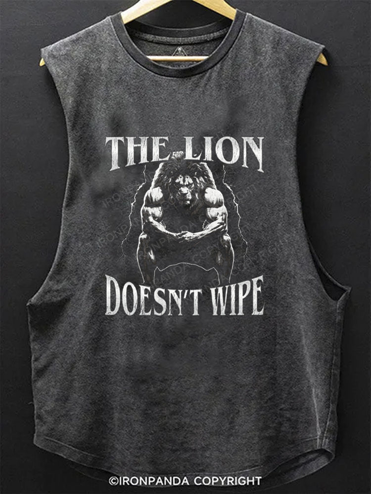 The Lion Doesn't Wipe SCOOP BOTTOM COTTON TANK