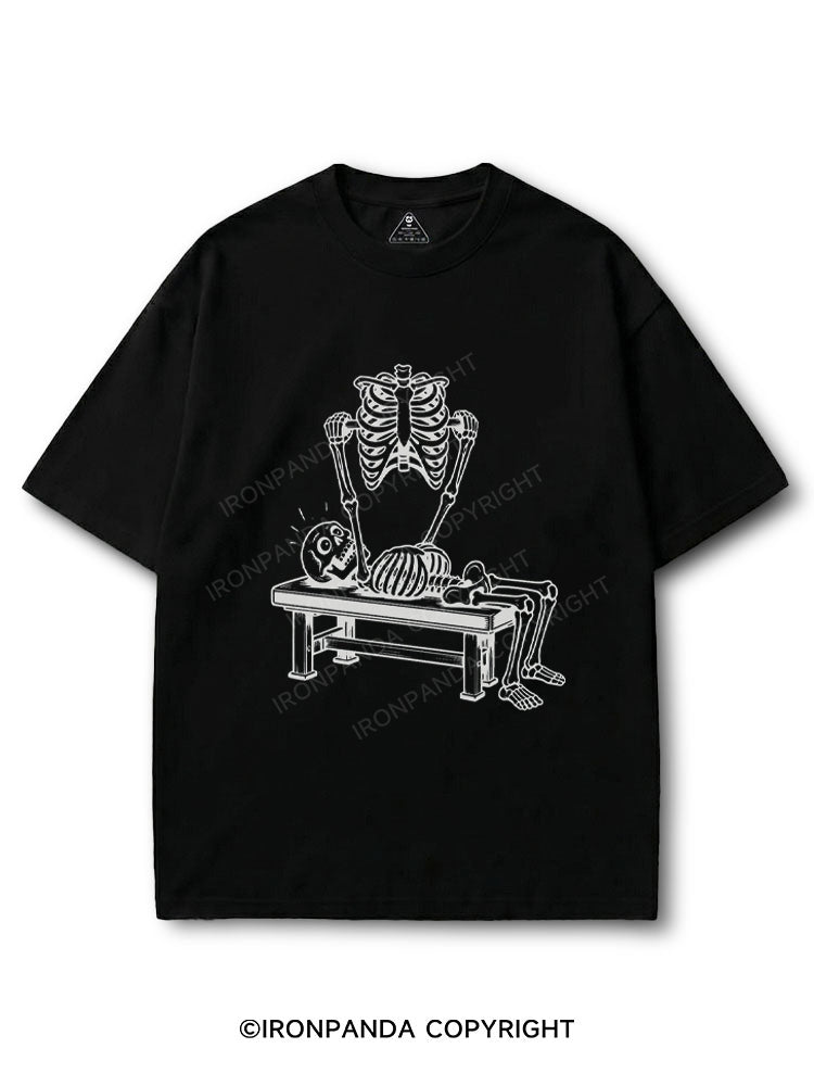Funny Skeleton Bench Press COTTON PUMP COVER