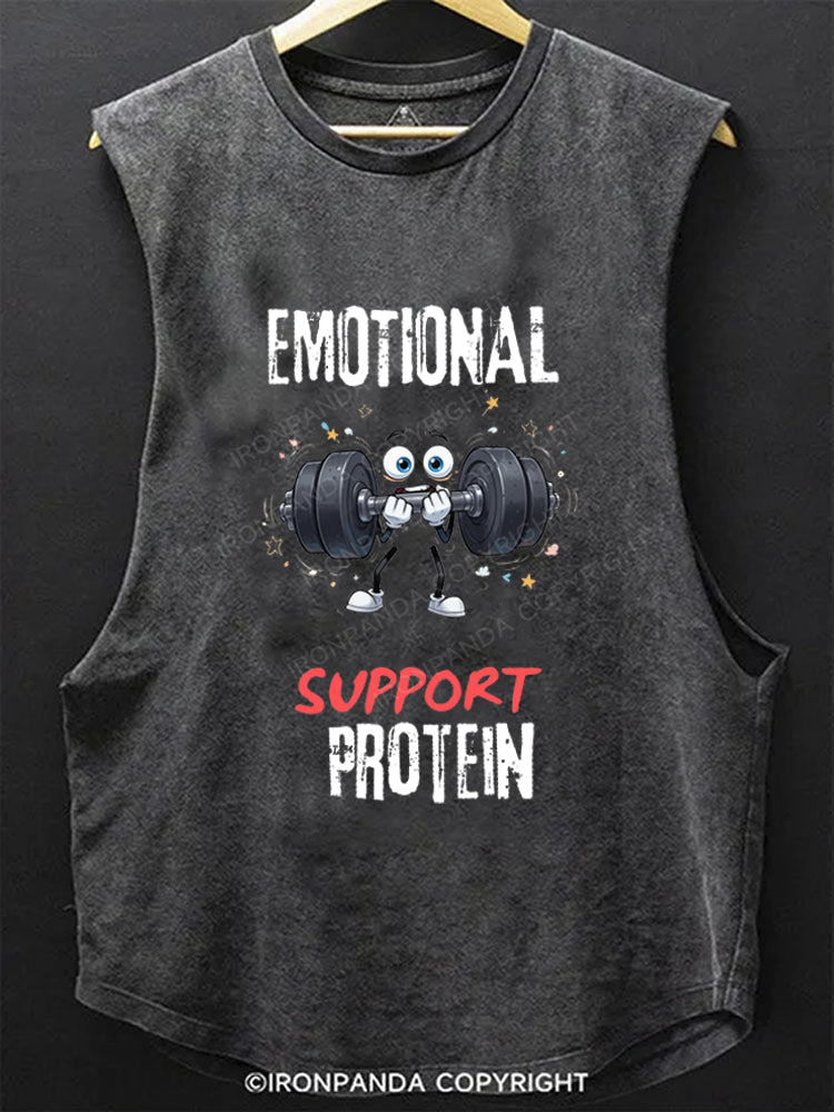 Emotional Support Protein SCOOP BOTTOM COTTON TANK