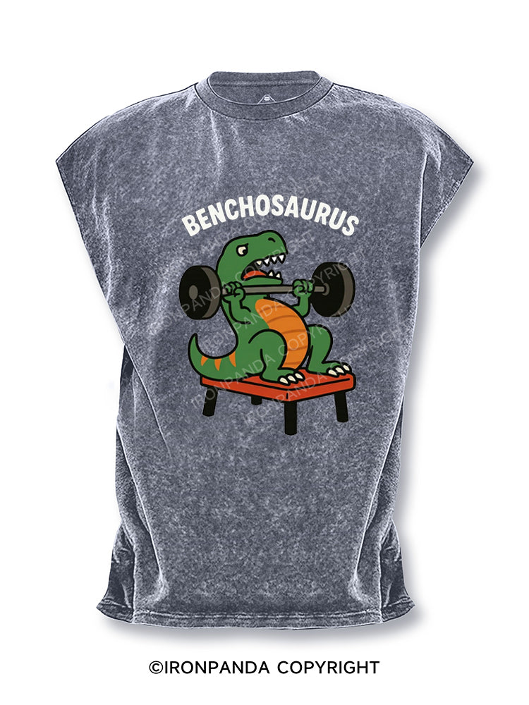 Benchosaurus Dinosaur Bench Press Cut Off Tank
