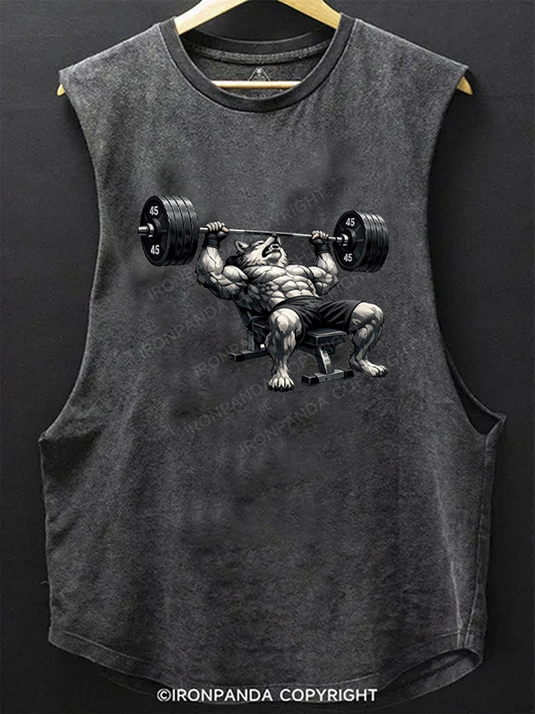 Wolf Bench Press SCOOP BOTTOM COTTON TANK