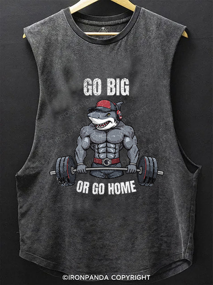 Go big or go home Shark SCOOP BOTTOM COTTON TANK