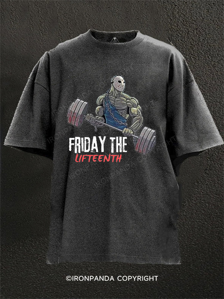 The Lifteenth Funny Washed Gym Shirt
