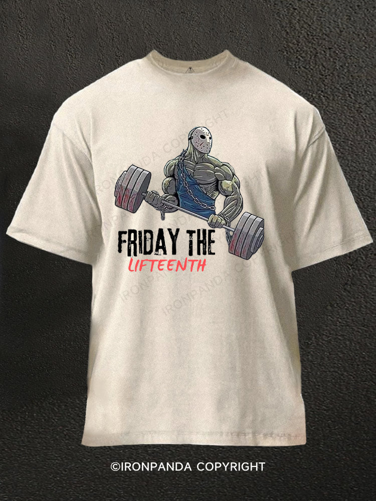 The Lifteenth Funny Washed Gym Shirt
