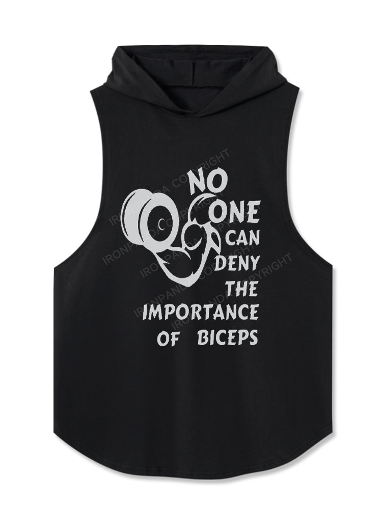 No one can deny the importance of biceps Hooded Tank