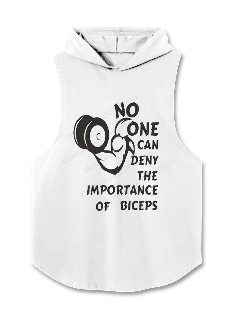 No one can deny the importance of biceps Hooded Tank