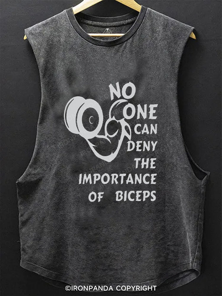 No one can deny the importance of biceps SCOOP BOTTOM COTTON TANK
