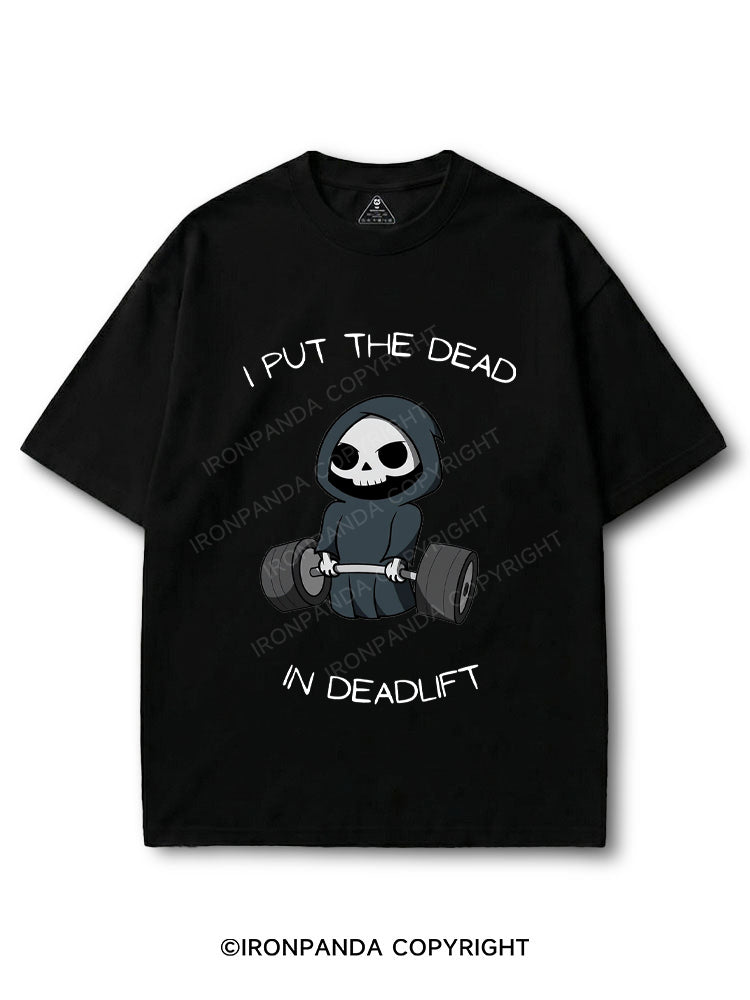 I put the dead in deadlift COTTON PUMP COVER