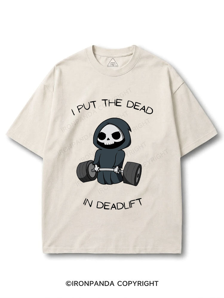 I put the dead in deadlift COTTON PUMP COVER