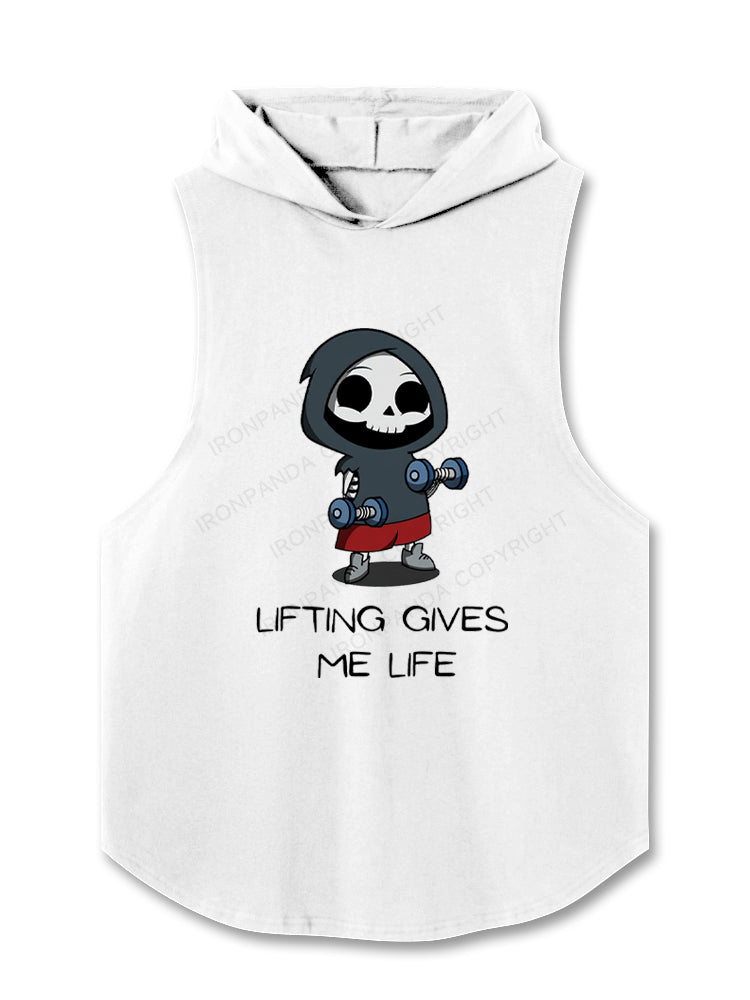 Lifting gives me life! Hooded Tank