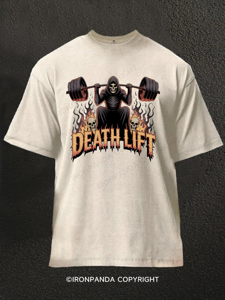 Death Lift Washed Gym Shirt