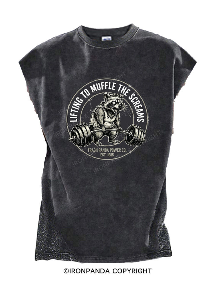 LIFTING TO MUFFLE THE SCREAMS Cut Off Tank