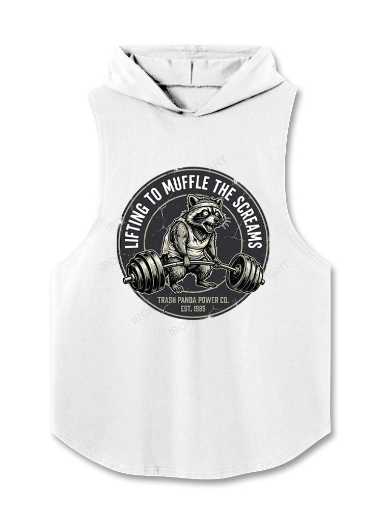 LIFTING TO MUFFLE THE SCREAMS Hooded Tank