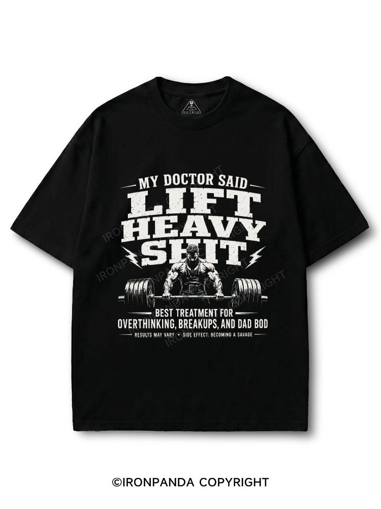 My Doctor Said Lift Heavy Shit Funny Weightlifting COTTON PUMP COVER