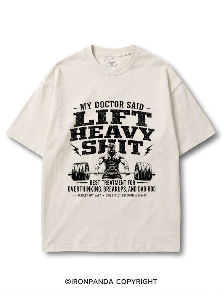 My Doctor Said Lift Heavy Shit Funny Weightlifting COTTON PUMP COVER
