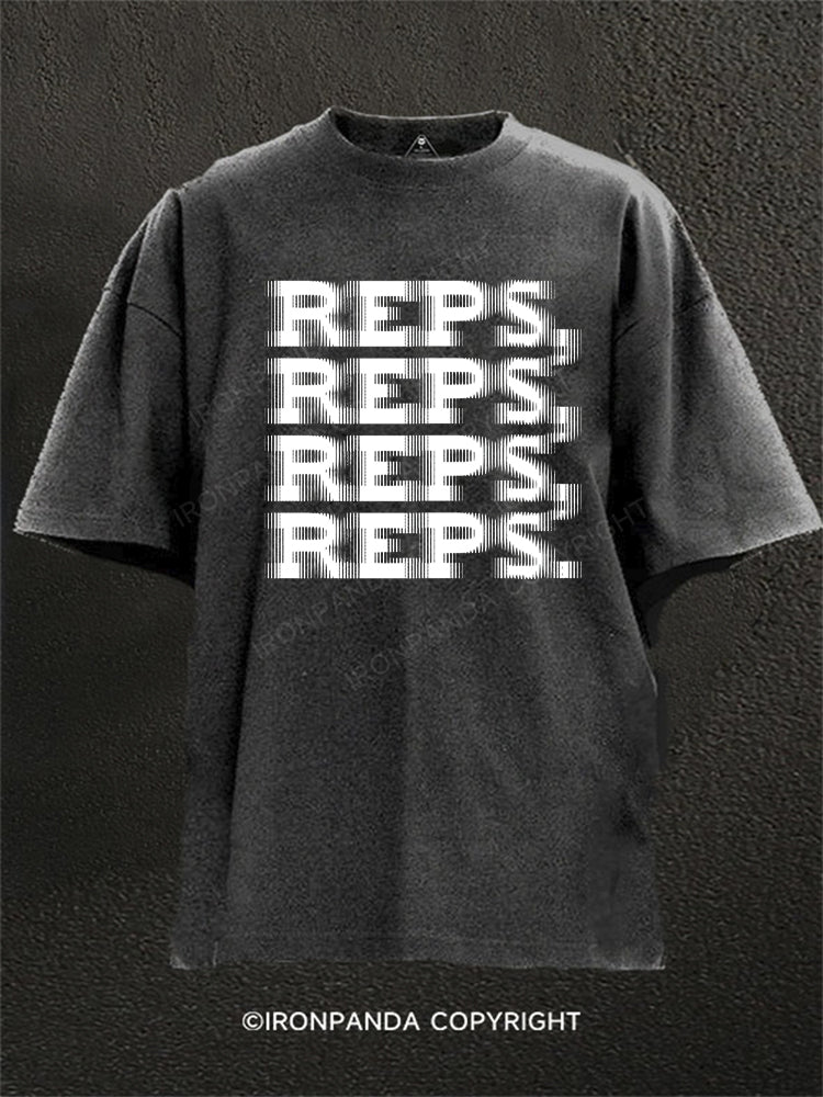 REPS, REPS, REPS. Washed Gym Shirt