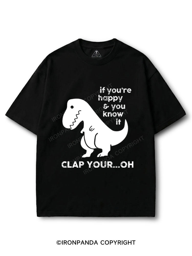 If You're Happy & You Know If Clap Your Oh COTTON PUMP COVER