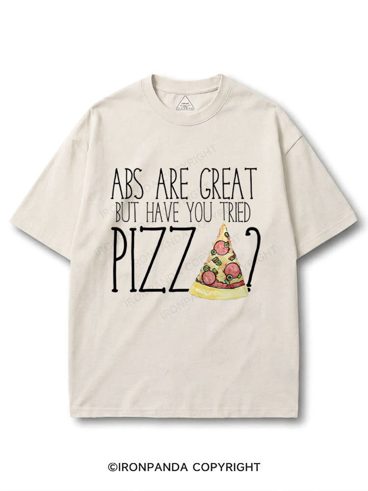 Abs are nice but have you tried PIZZA? COTTON PUMP COVER