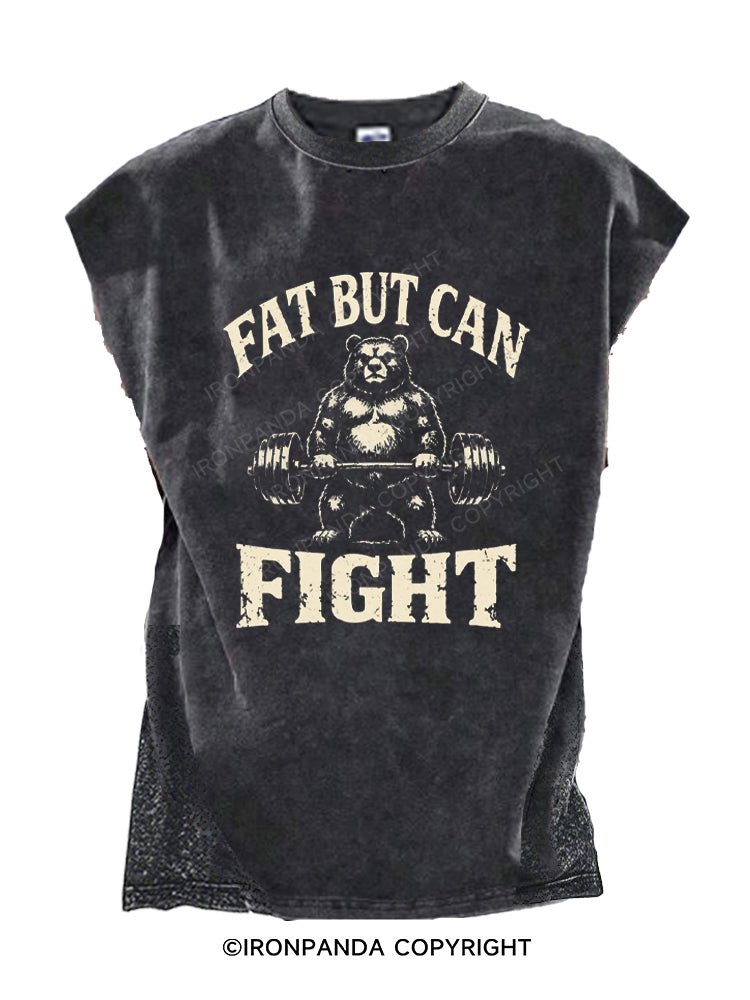 Funny Fat But Can Fight Bear Cut Off Tank