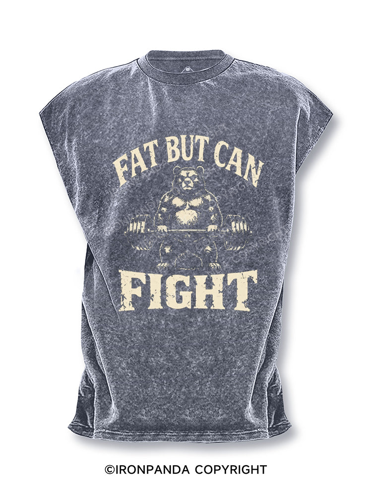 Funny Fat But Can Fight Bear Cut Off Tank