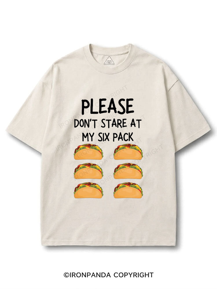 please don't stare at my six pack COTTON PUMP COVER