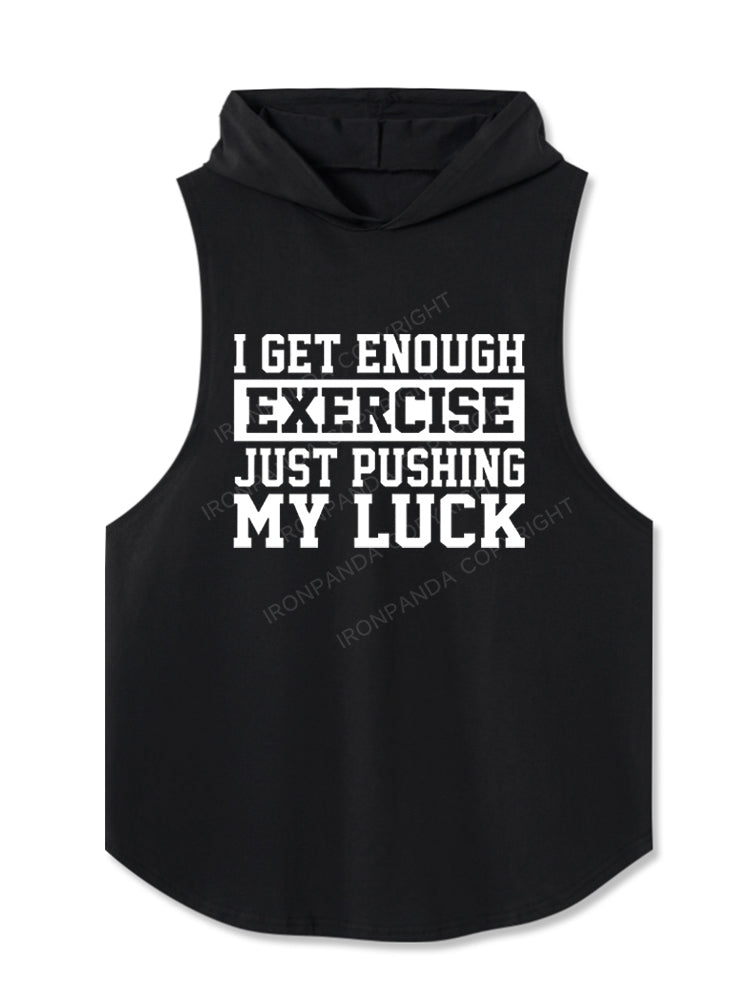 I Only Go To The Gym To Lift My Wallet And Get Coffee Hooded Tank