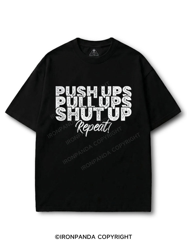 Push up pull up shut up repeat. COTTON PUMP COVER