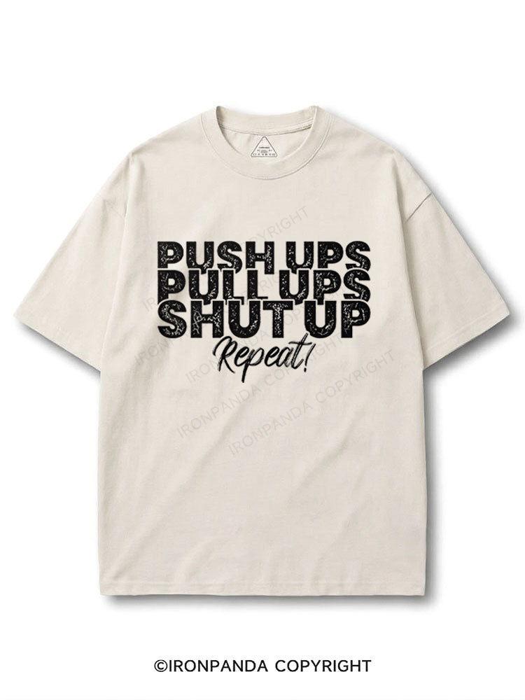 Push up pull up shut up repeat. COTTON PUMP COVER