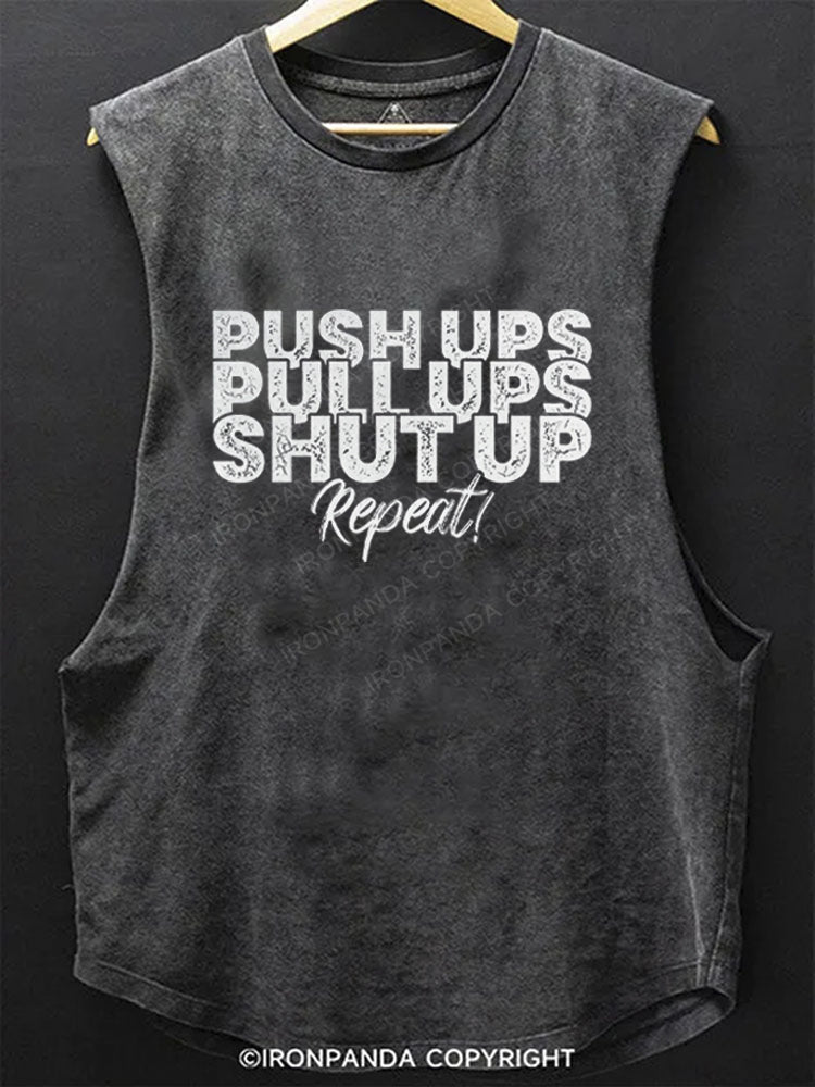Push up pull up shut up repeat. SCOOP BOTTOM COTTON TANK