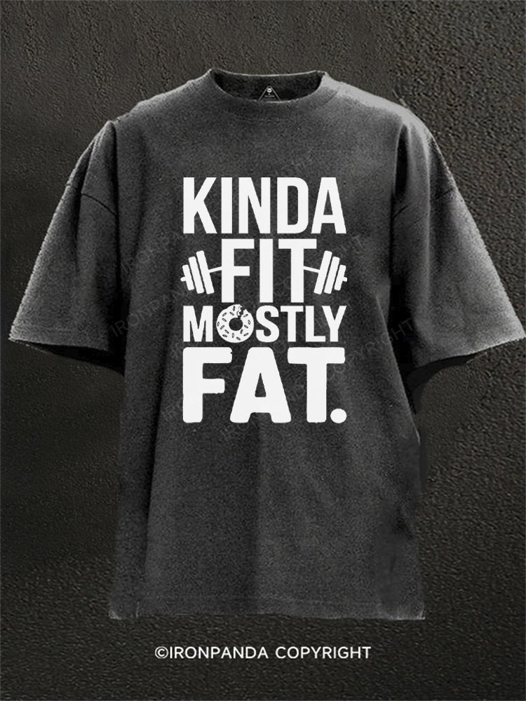 KINDA FIT MOSTLY FAT DOUNT Washed Gym Shirt