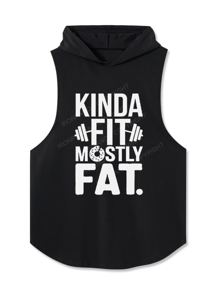 KINDA FIT MOSTLY FAT DOUNT Hooded Tank