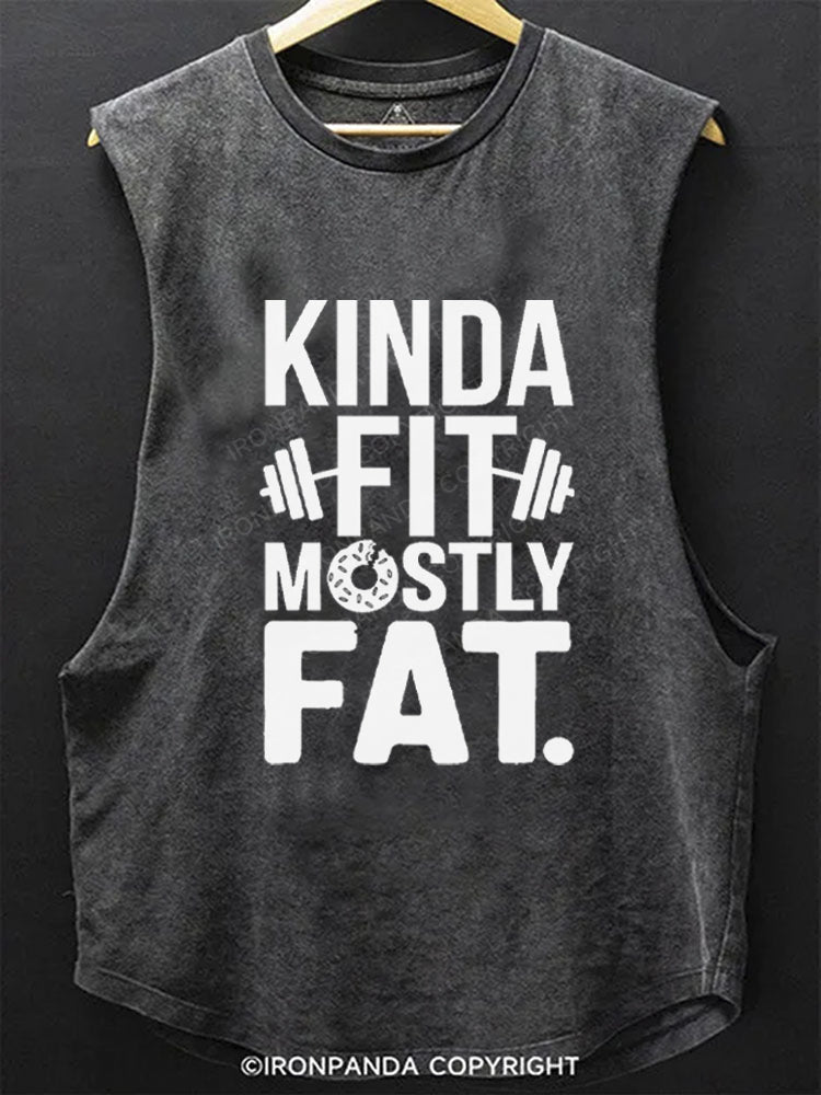 KINDA FIT MOSTLY FAT DOUNT SCOOP BOTTOM COTTON TANK
