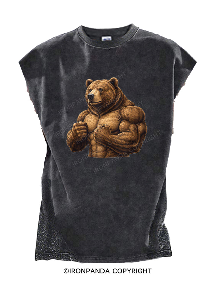 Buff Bear Bodybuilding Cut Off Tank
