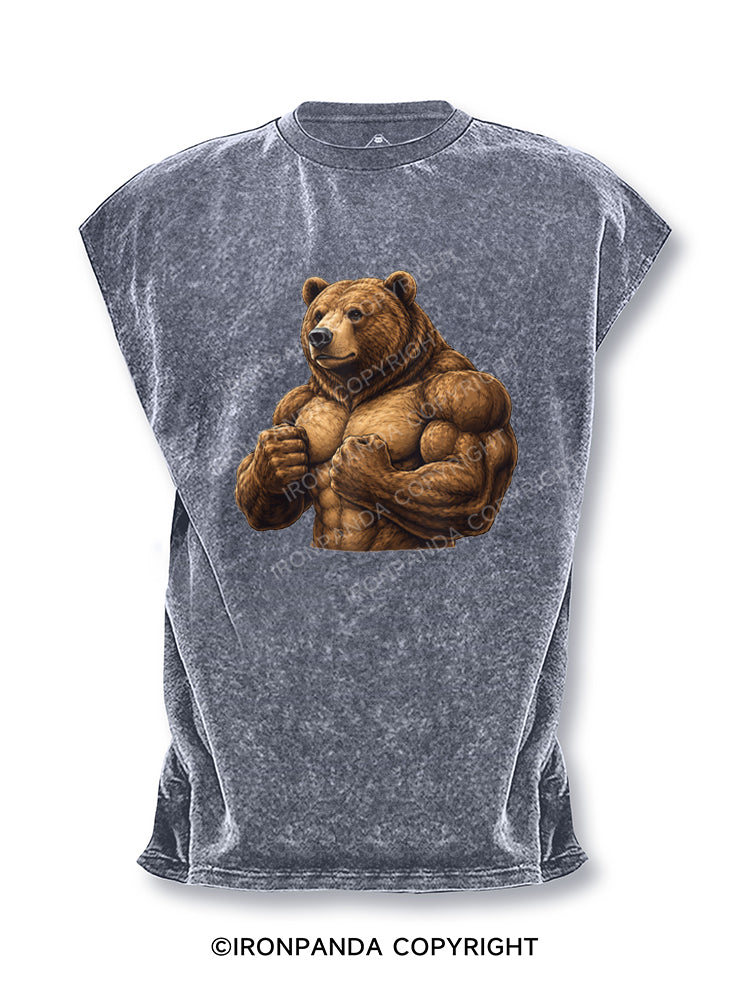 Buff Bear Bodybuilding Cut Off Tank