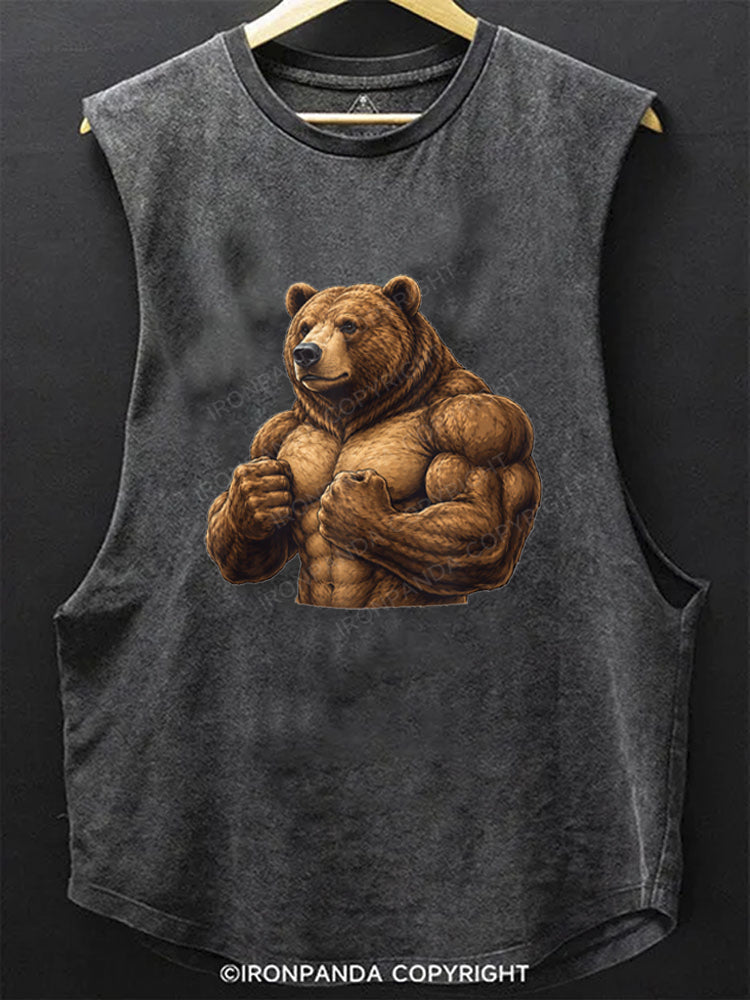 Buff Bear Bodybuilding SCOOP BOTTOM COTTON TANK