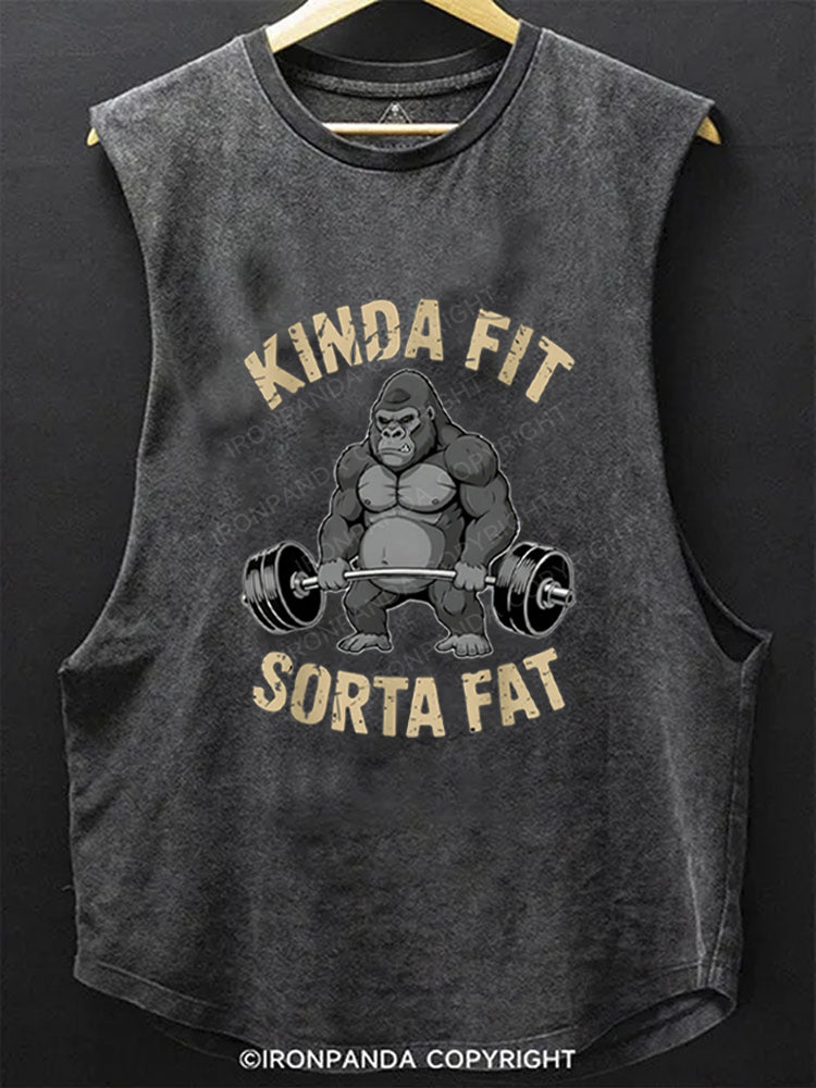Kinda Fit Sorta Fat Gorilla SCOOP BOTTOM COTTON TANK