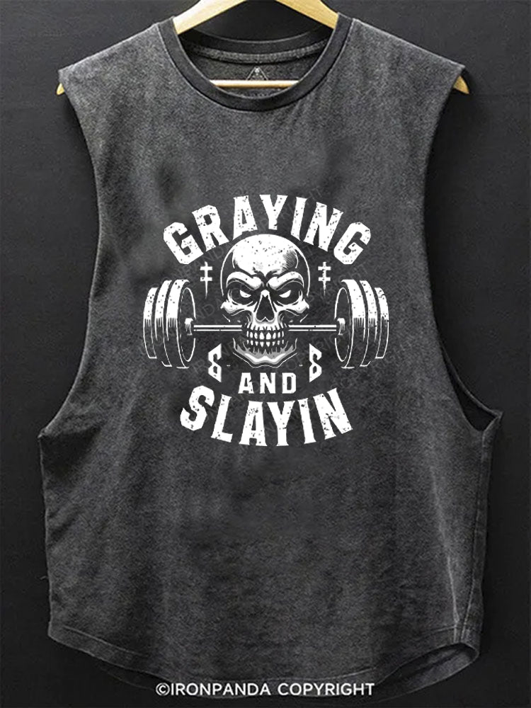 Greyin And Slayin SCOOP BOTTOM COTTON TANK