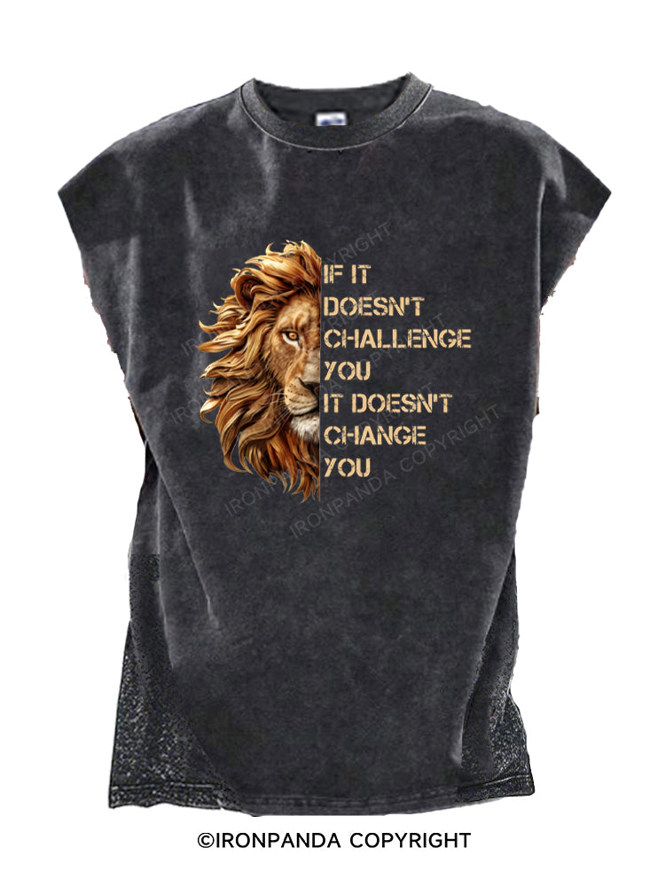 if it doesnt challenge you motivational training Cut Off Tank