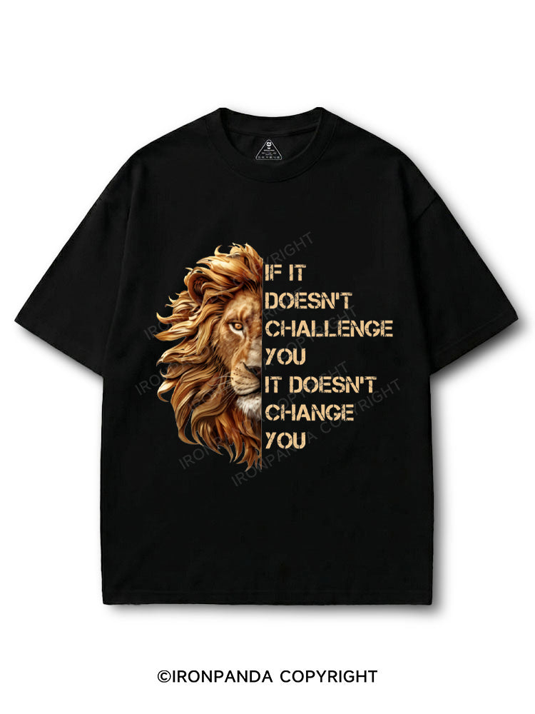 if it doesnt challenge you motivational training COTTON PUMP COVER