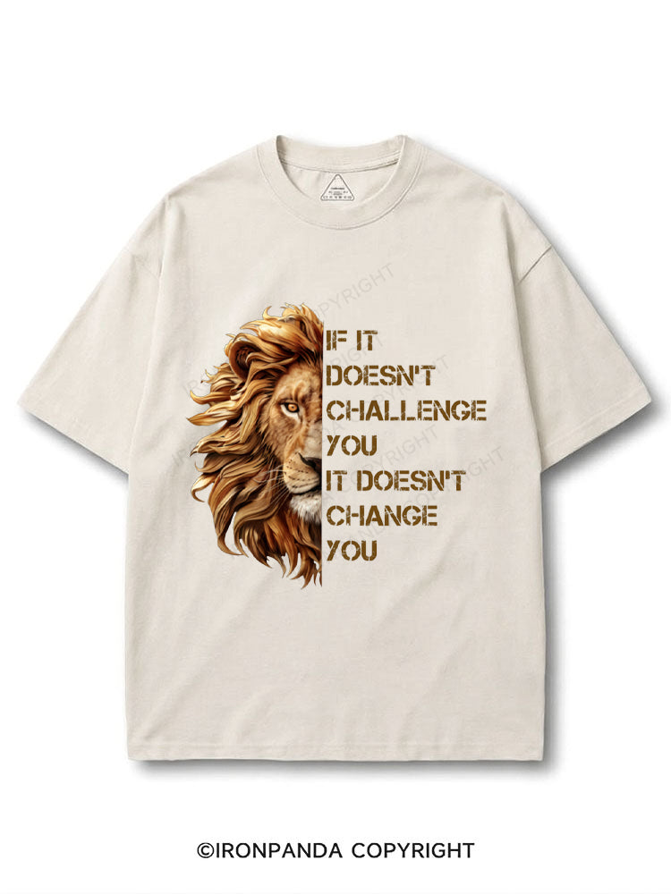 if it doesnt challenge you motivational training COTTON PUMP COVER