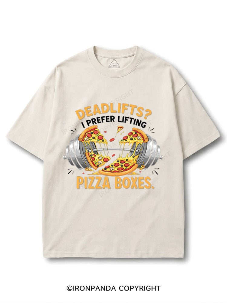 Deadlifts? I Prefer Lifting Pizza Boxes COTTON PUMP COVER