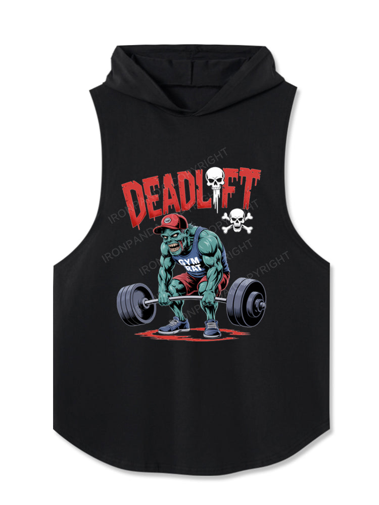 Zombie Funny Deadlift Hooded Tank