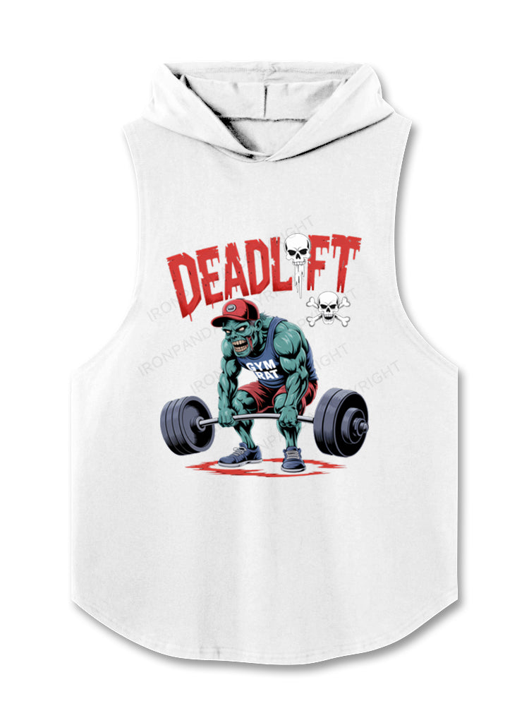 Zombie Funny Deadlift Hooded Tank