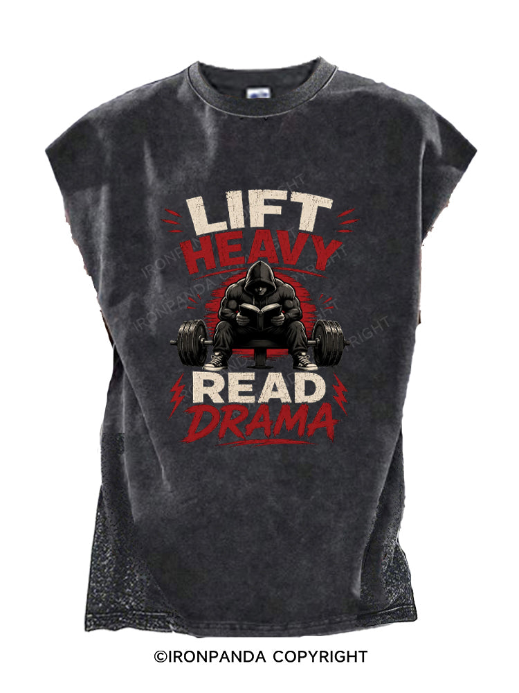 Lift Heavy Read Drama Cut Off Tank