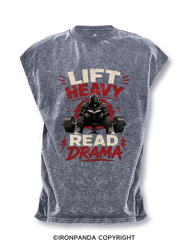 Lift Heavy Read Drama Cut Off Tank