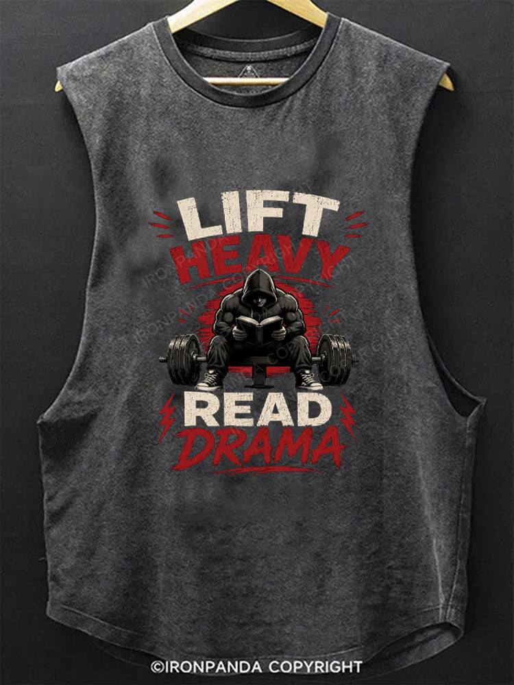 Lift Heavy Read Drama SCOOP BOTTOM COTTON TANK