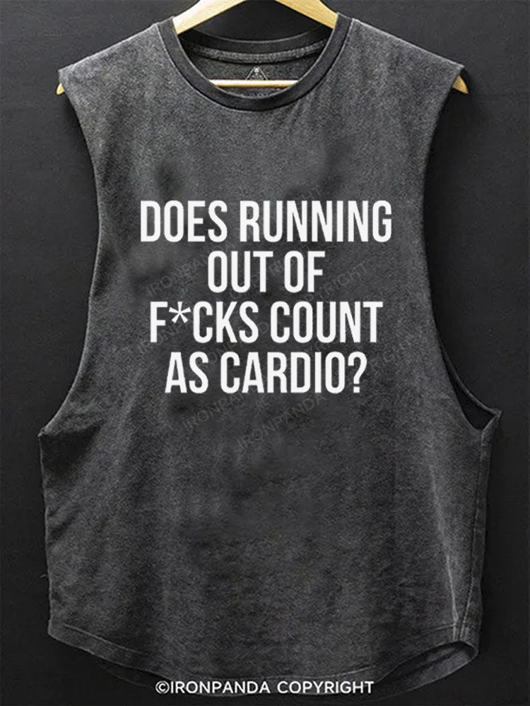 Does Running Out Of F*cks Count As Cardio? SCOOP BOTTOM COTTON TANK