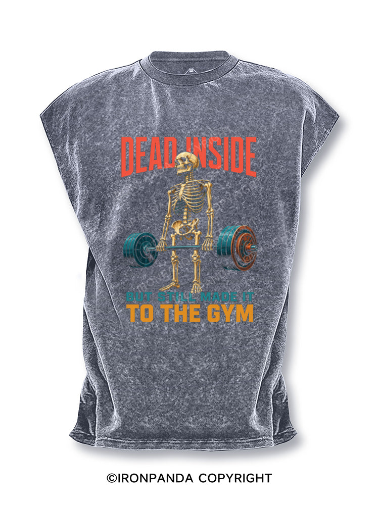 Dead Inside but Still Made It Skeleton Cut Off Tank